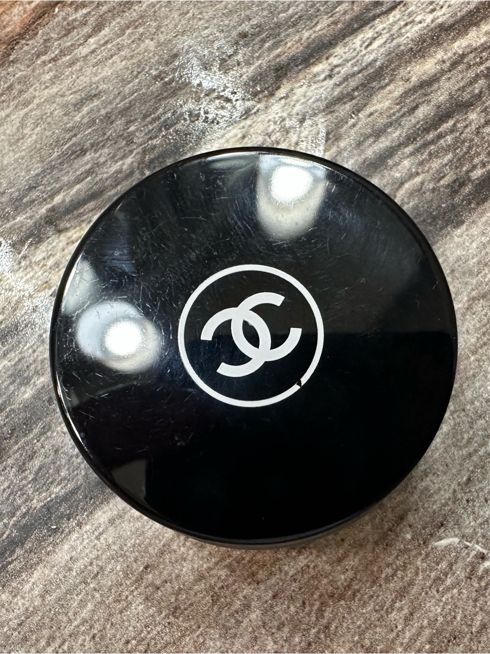 Chanel Black Small glass  with Iconic CC Logo